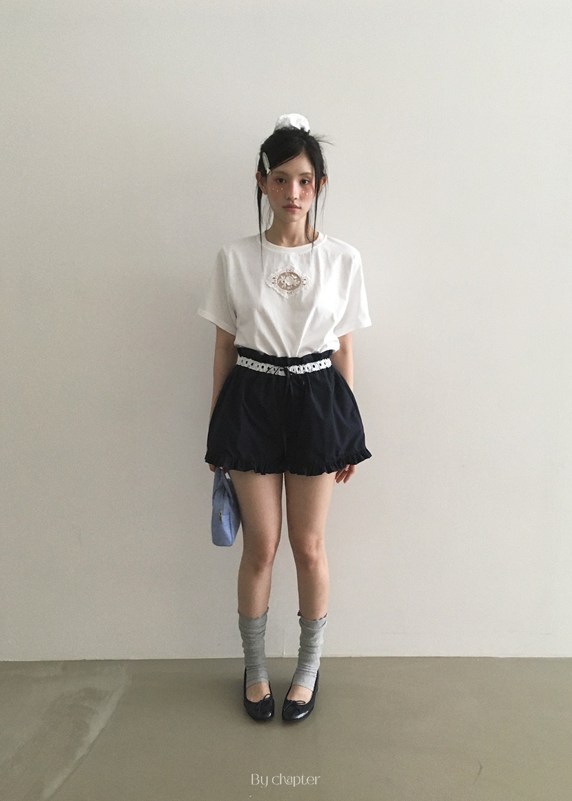 BY CHAPTER韓國代購㊣女裝新品休閑25春夏推薦熱賣時尚短褲Chapter短褲