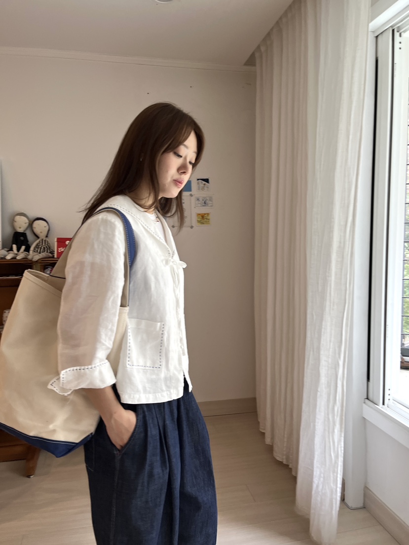 AT NOTE東大門㊣實拍女士新款休閑推薦時尚25春夏夾克亞麻AT NOTE夾克
