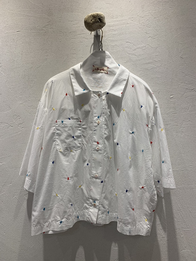 AT NOTE東大門㊣直郵女士新品真品職業25春夏襯衫蕾絲衫刺繡AT NOTE襯衫/蕾絲衫圖色1