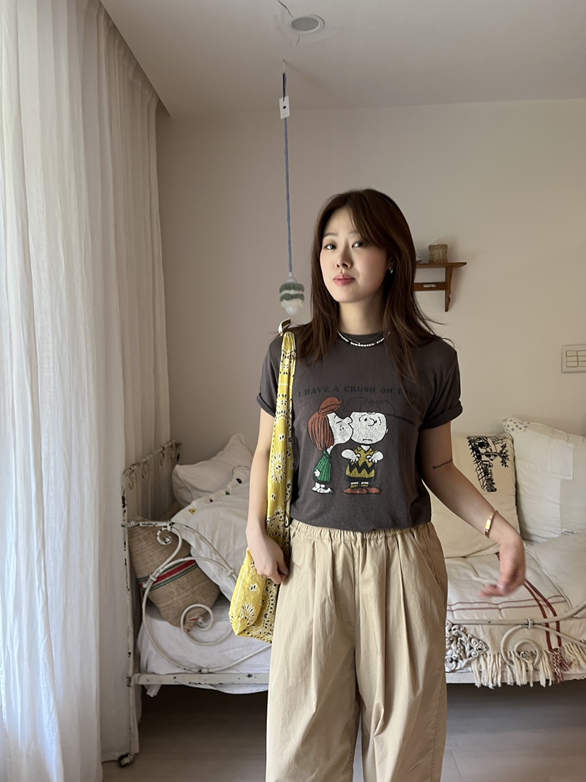 AT NOTE韓國代購㊣女士新品時尚職業真品人氣休閑推薦T恤亞麻AT NOTET恤