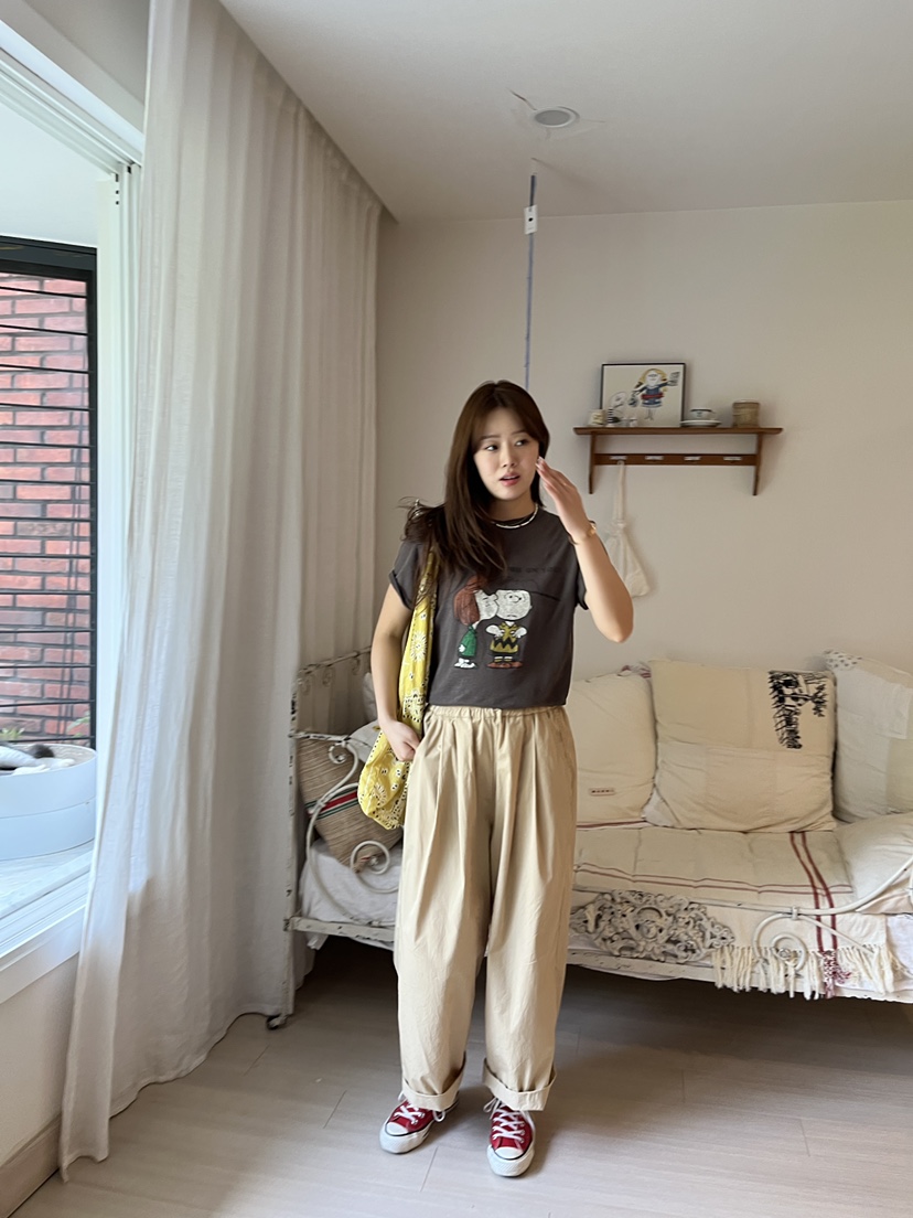 AT NOTE韓國代購㊣女士新品時尚職業真品人氣休閑推薦T恤亞麻AT NOTET恤