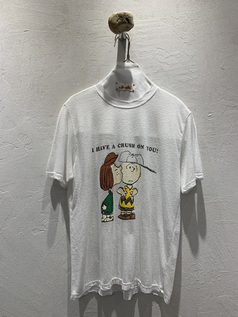 AT NOTE韓國代購㊣女士新品時尚職業真品人氣休閑推薦T恤亞麻AT NOTET恤圖色1