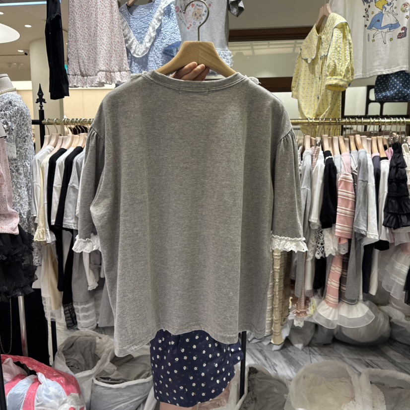 BE&amp;BE韓國代購㊣女士新品25春夏熱賣推薦時尚真品職業T恤BE&beT恤
