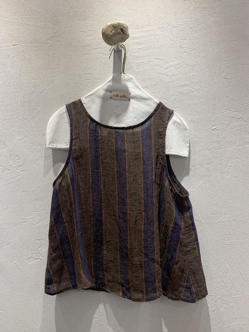 AT NOTE韓國代購㊣女士新款真品人氣休閑吊帶背心亞麻紐扣AT NOTE吊帶/背心圖色2