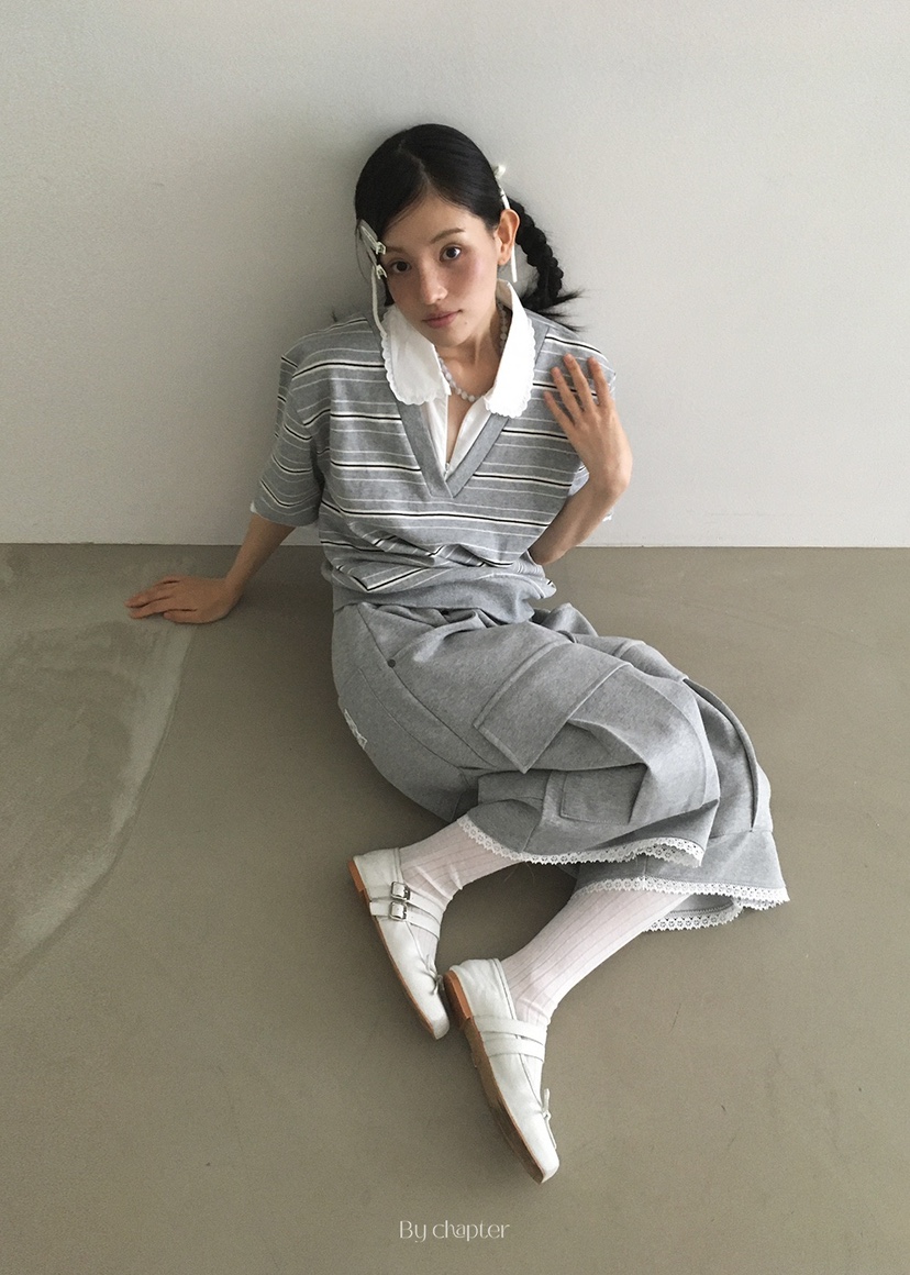 BY CHAPTER韓國代購㊣女士新款25春夏職業時尚熱賣真品T恤ChapterT恤
