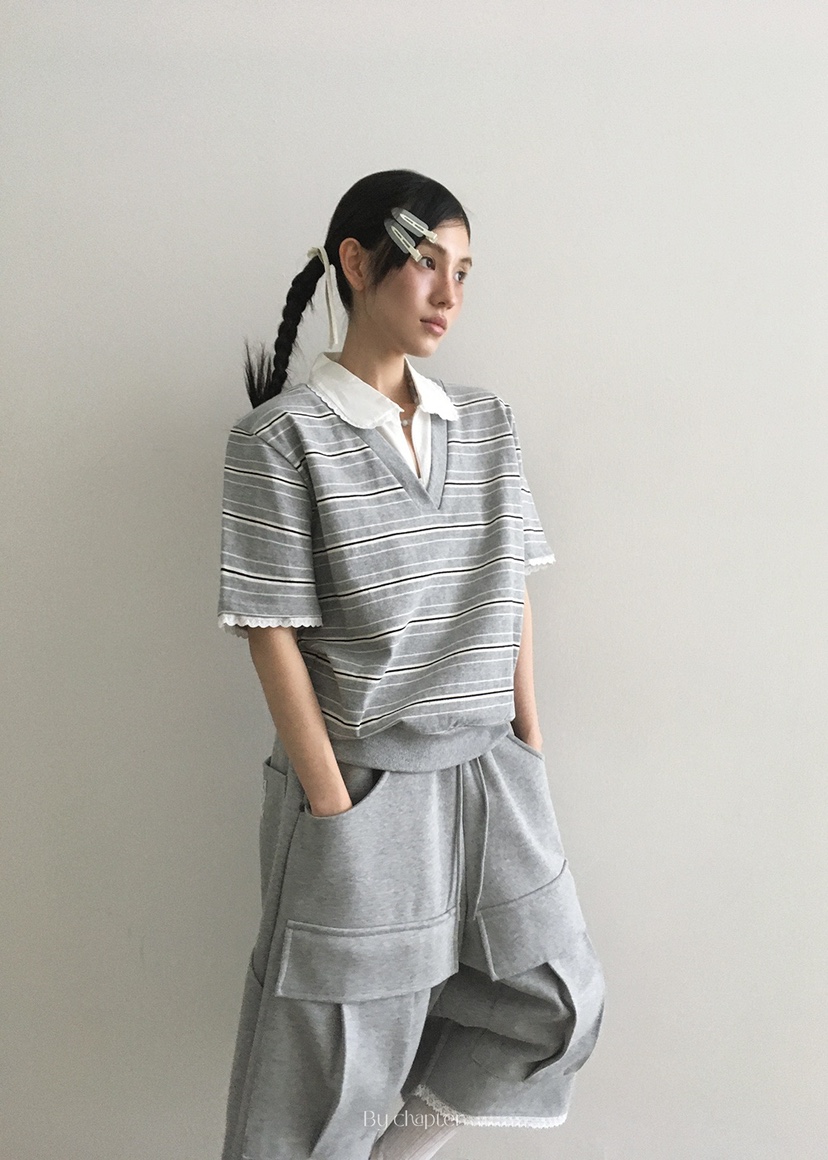 BY CHAPTER韓國代購㊣女士新款25春夏職業時尚熱賣真品T恤ChapterT恤