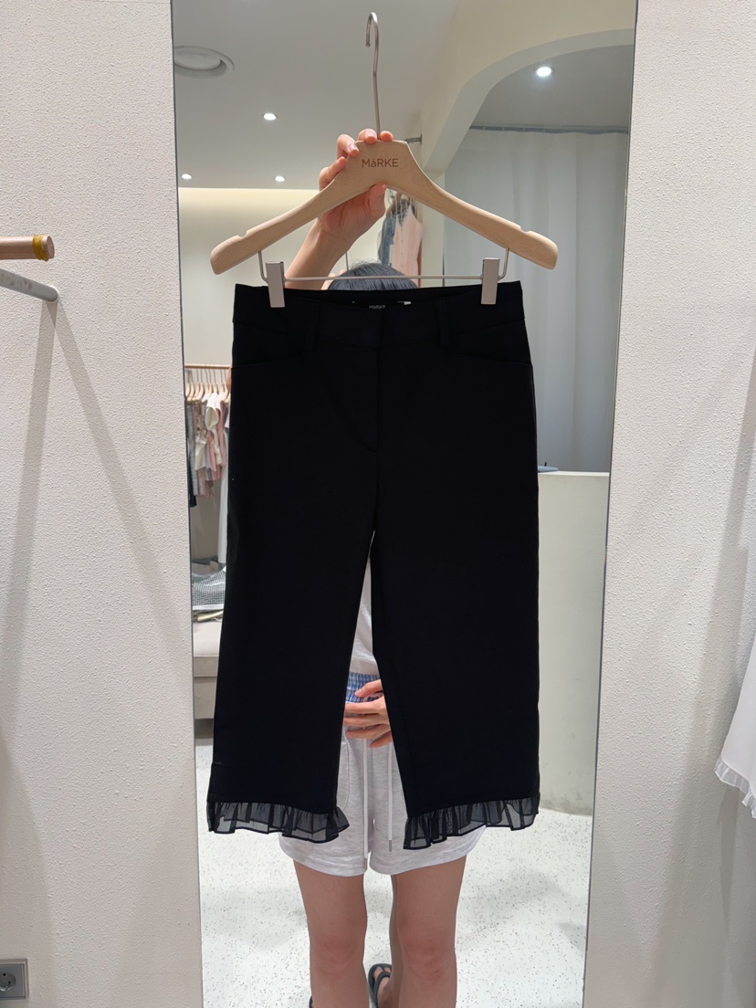 MARKE-P東大門㊣代購女士新品推薦休閑25春夏熱賣短褲荷葉邊MARKE-P短褲圖色2