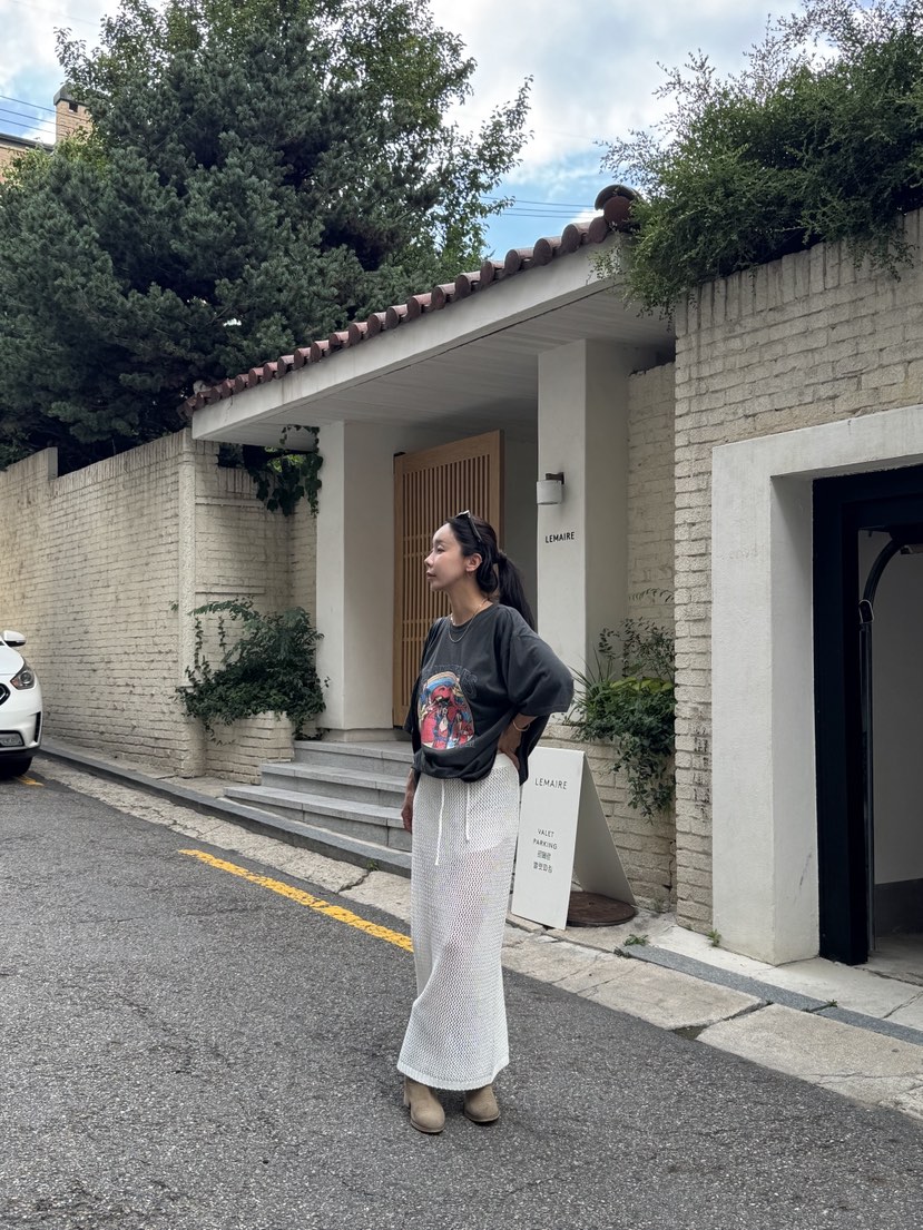 SUNDER MARKET韓國直郵㊣女士新品熱賣25春夏長裙不含腰帶SUNDER MARKET長裙
