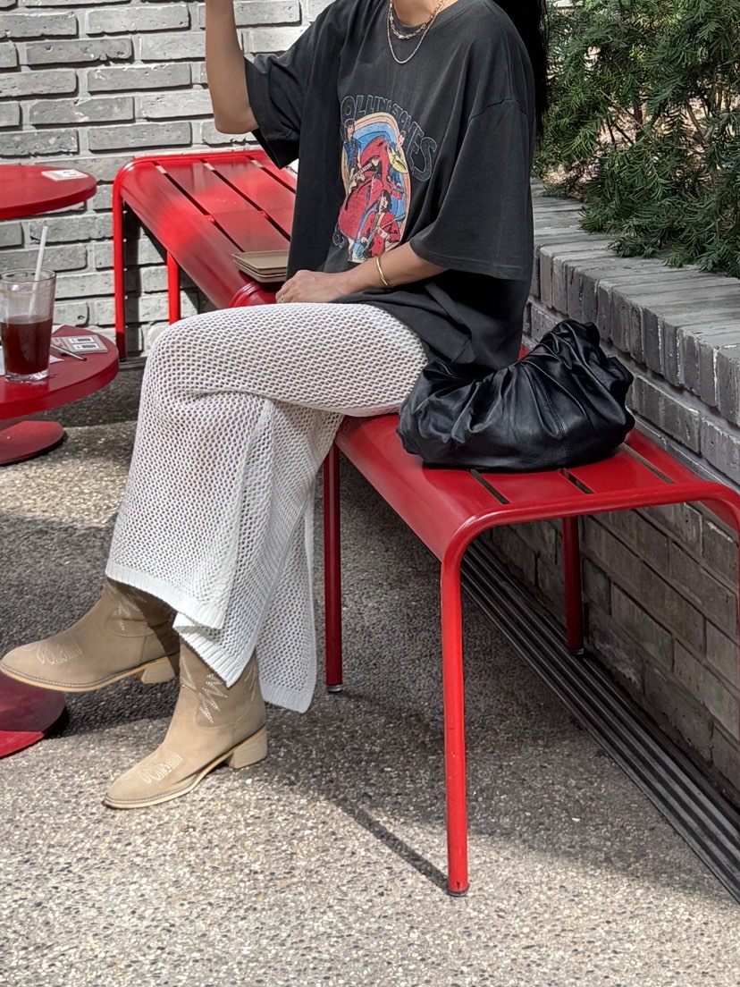 SUNDER MARKET韓國直郵㊣女士新品熱賣25春夏長裙不含腰帶SUNDER MARKET長裙