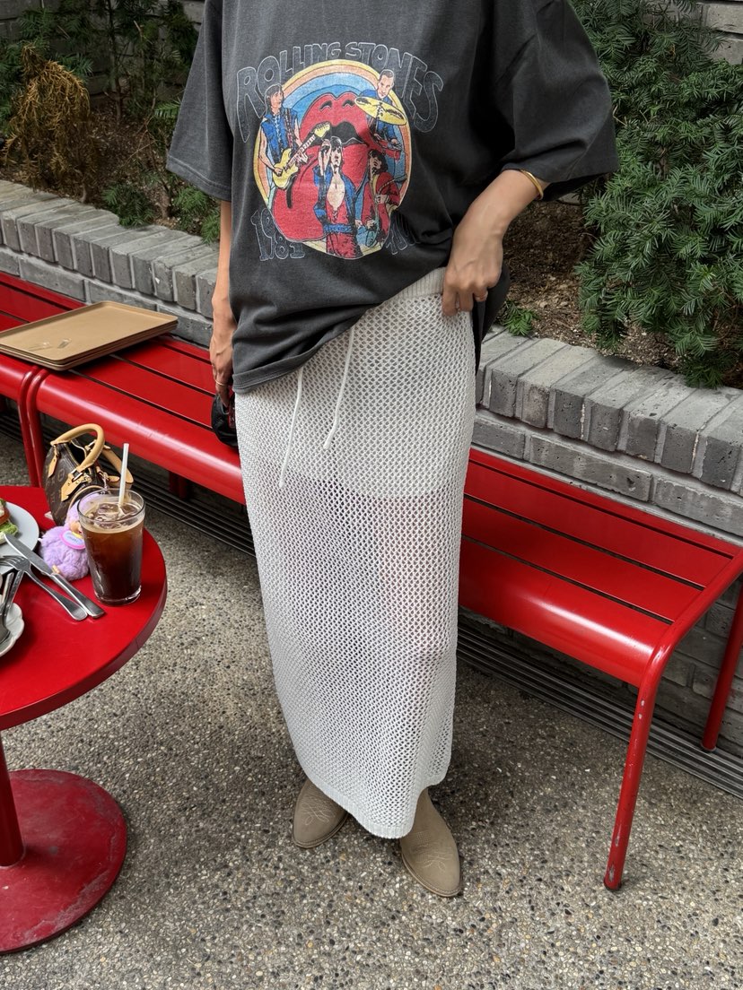 SUNDER MARKET韓國直郵㊣女士新品熱賣25春夏長裙不含腰帶SUNDER MARKET長裙