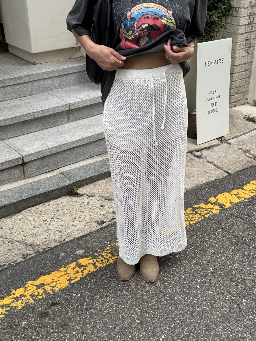 SUNDER MARKET韓國直郵㊣女士新品熱賣25春夏長裙不含腰帶SUNDER MARKET長裙圖色1