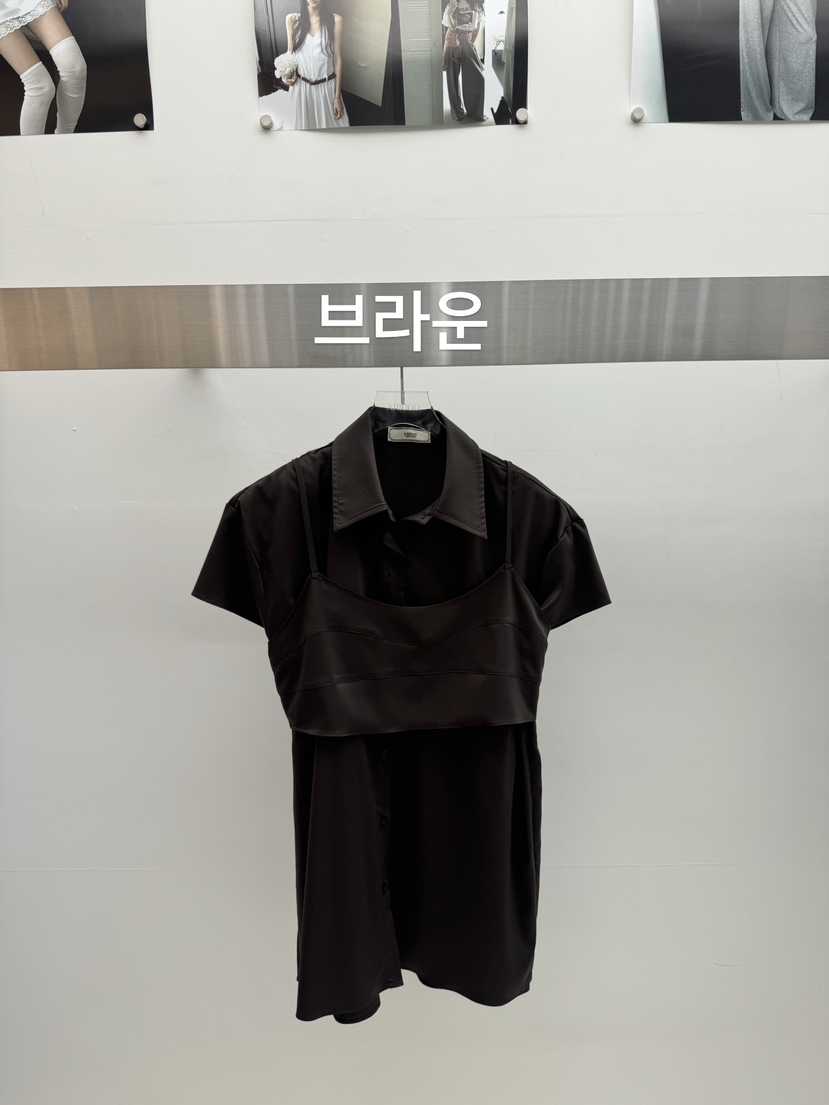 AMOOD東大門㊣直郵女士新款真品25春夏時尚推薦熱賣襯衫蕾絲衫AMOOD襯衫/蕾絲衫圖色2