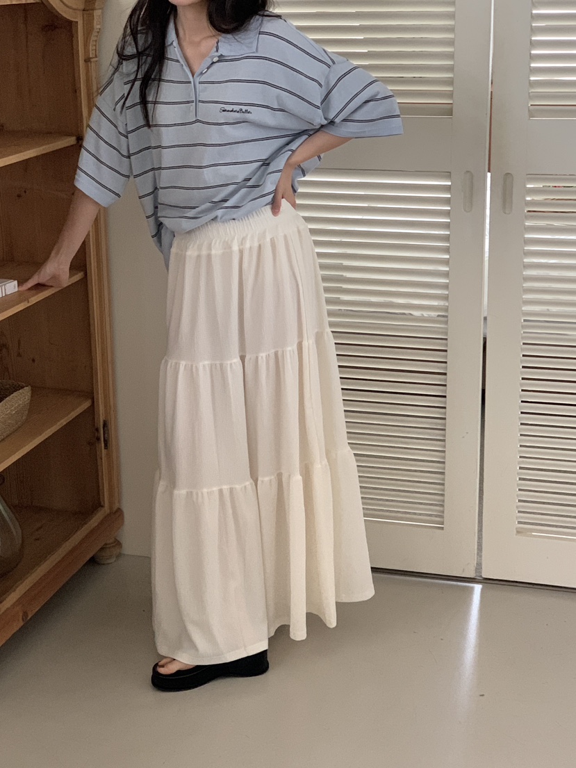 FRILL-T東大門㊣代購女士新款真品熱賣職業休閑25春夏長裙FRILL-T長裙