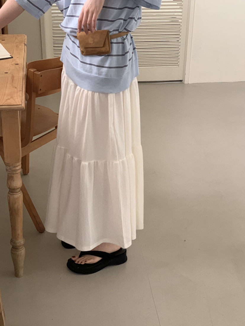 FRILL-T東大門㊣代購女士新款真品熱賣職業休閑25春夏長裙FRILL-T長裙