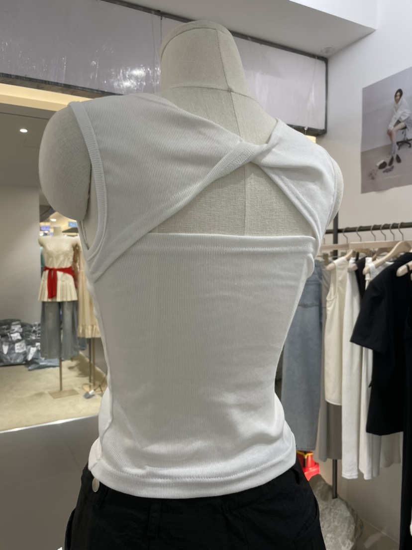 MOMENT韓國代購㊣女裝新品時尚休閑熱賣人氣推薦真品吊帶背心MOMENT/RECOVER吊帶/背心