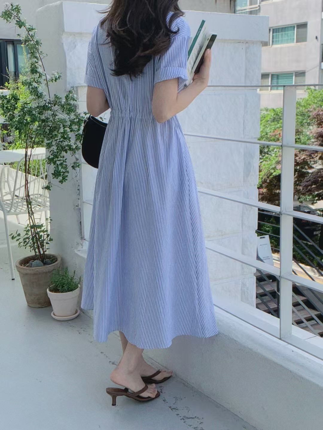 SLEEK-슬릭-OT東大門㊣直郵女士新款時尚職業熱賣休閑連衣裙SLEEK連衣裙