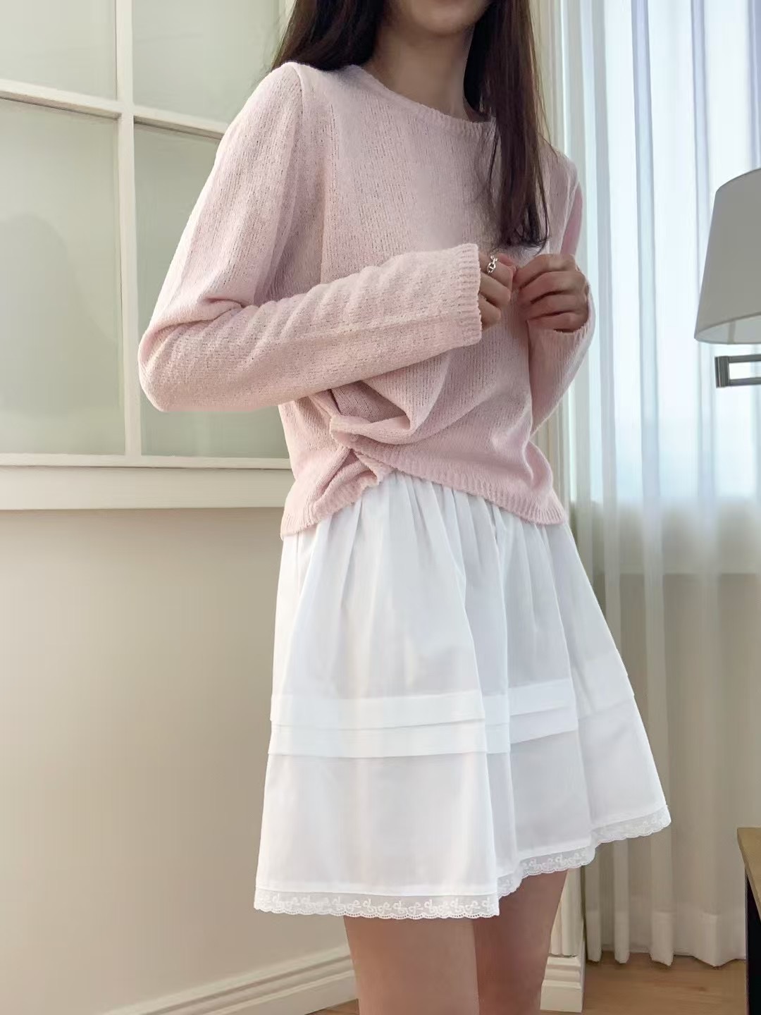 SLEEK-슬릭-OT東大門㊣直郵女裝新品熱賣真品推薦短裙蕾絲SLEEK短裙