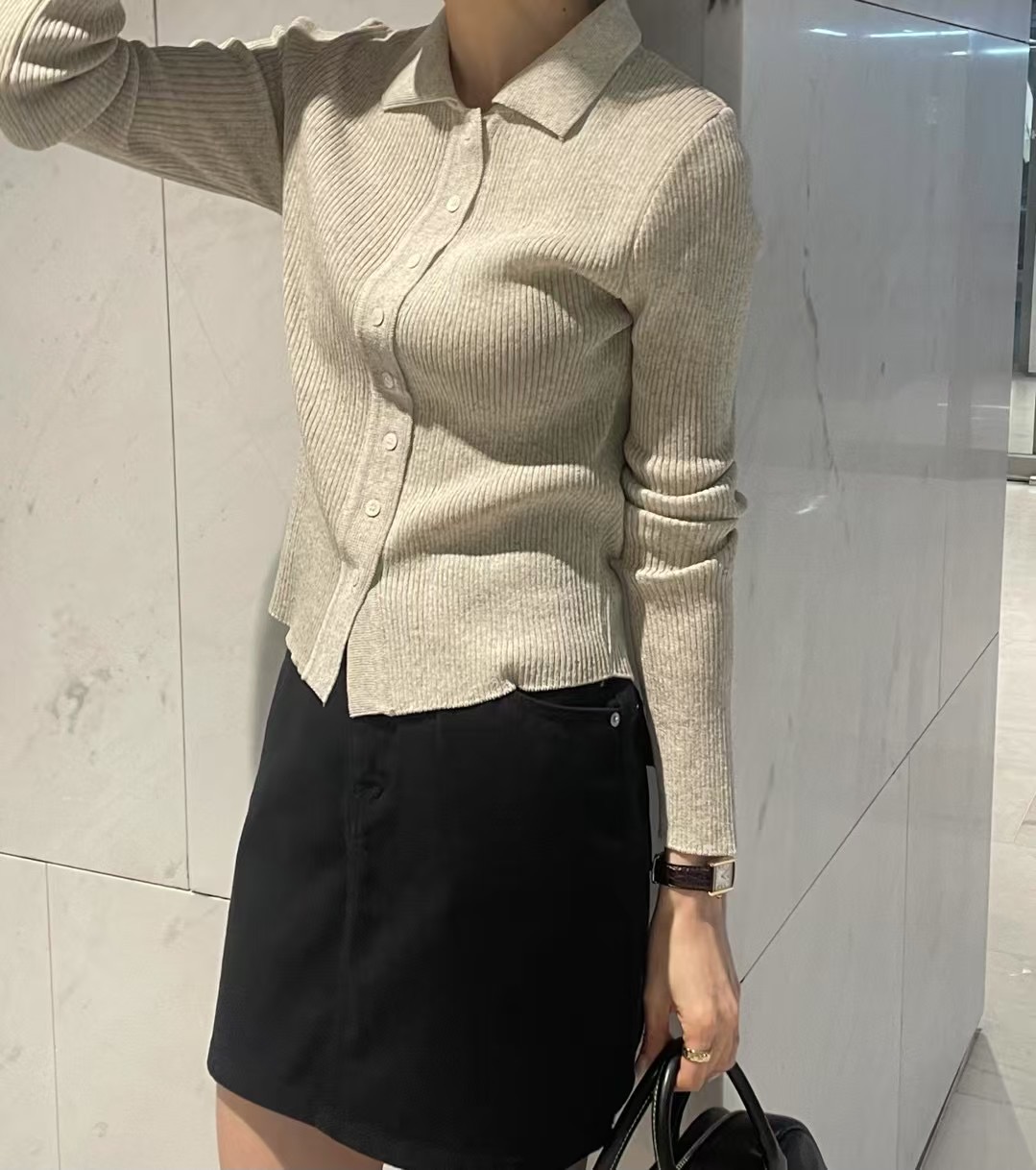 SLEEK-슬릭-OT東大門㊣實拍女裝新款時尚推薦熱賣真品針織衫SLEEK針織衫圖色2