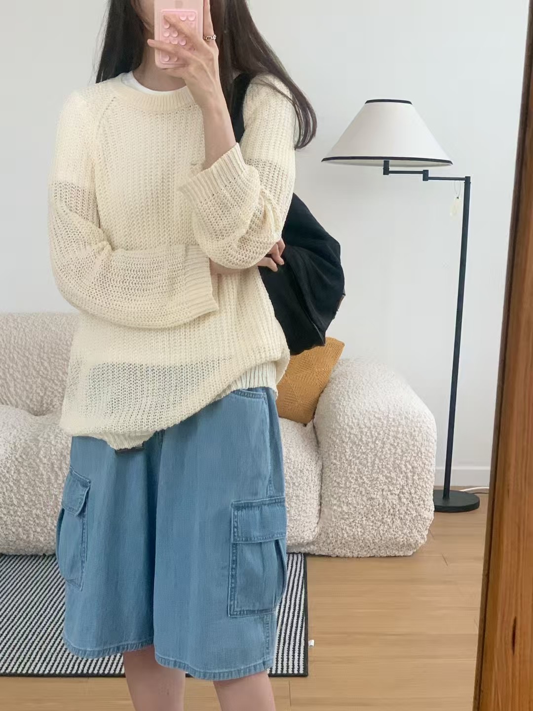 SLEEK-슬릭-OT韓國直郵㊣女士新品25春夏人氣熱賣針織衫網眼SLEEK針織衫