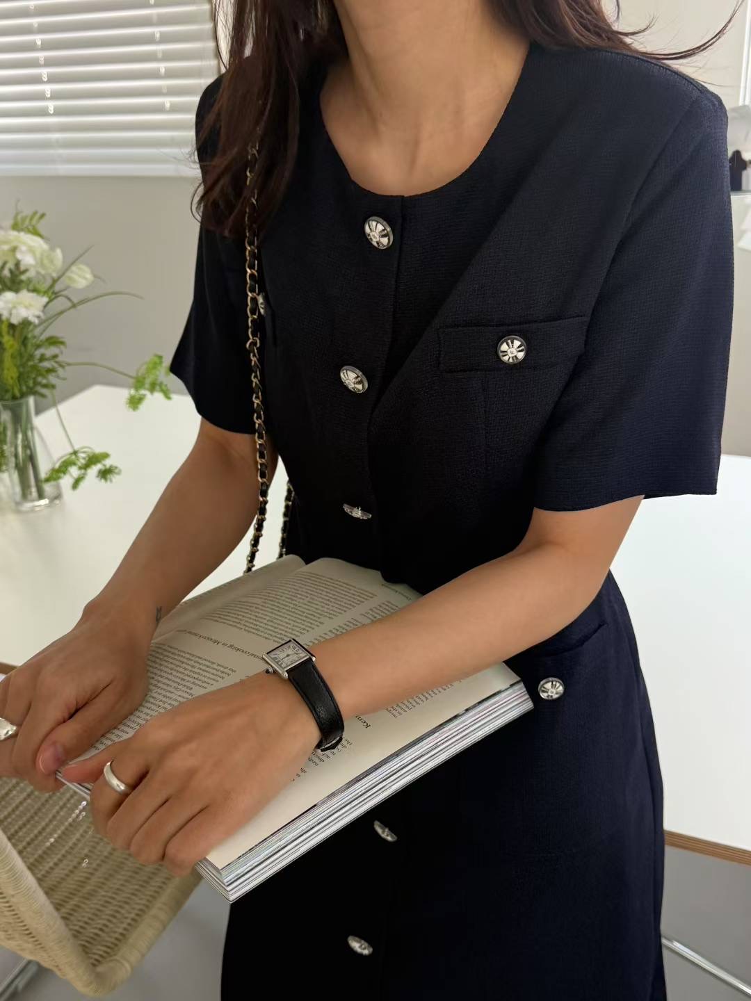 MYO韓國代購㊣女士新品25春夏推薦職業真品時尚休閑人氣連衣裙MYO連衣裙
