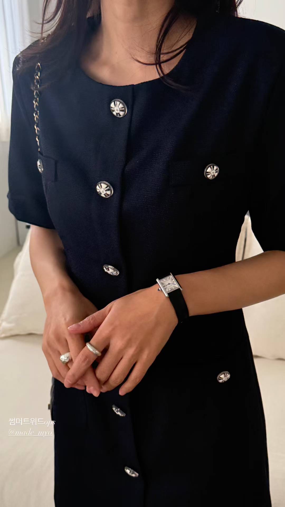 MYO韓國代購㊣女士新品25春夏推薦職業真品時尚休閑人氣連衣裙MYO連衣裙