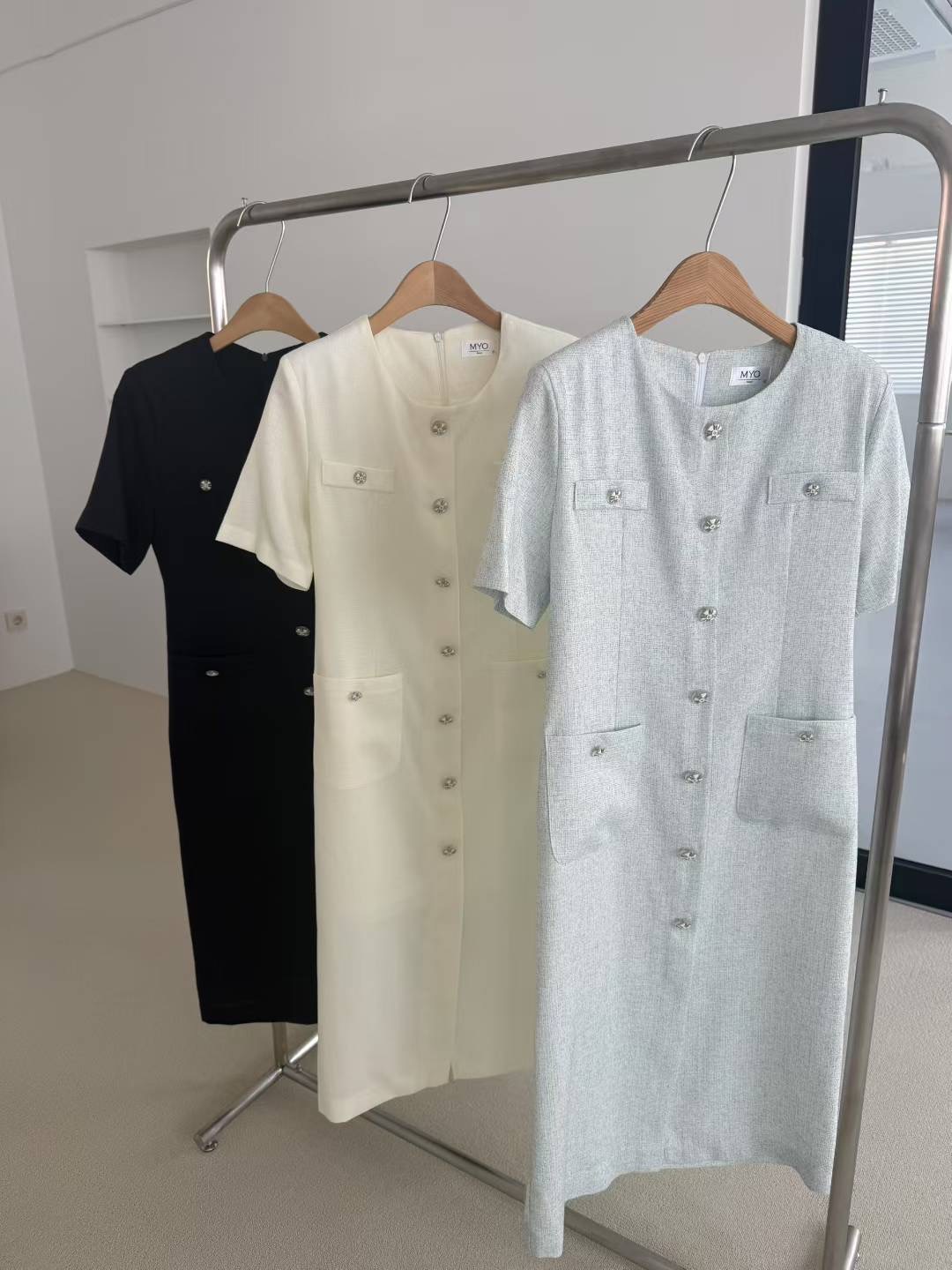 MYO韓國代購㊣女士新品25春夏推薦職業真品時尚休閑人氣連衣裙MYO連衣裙