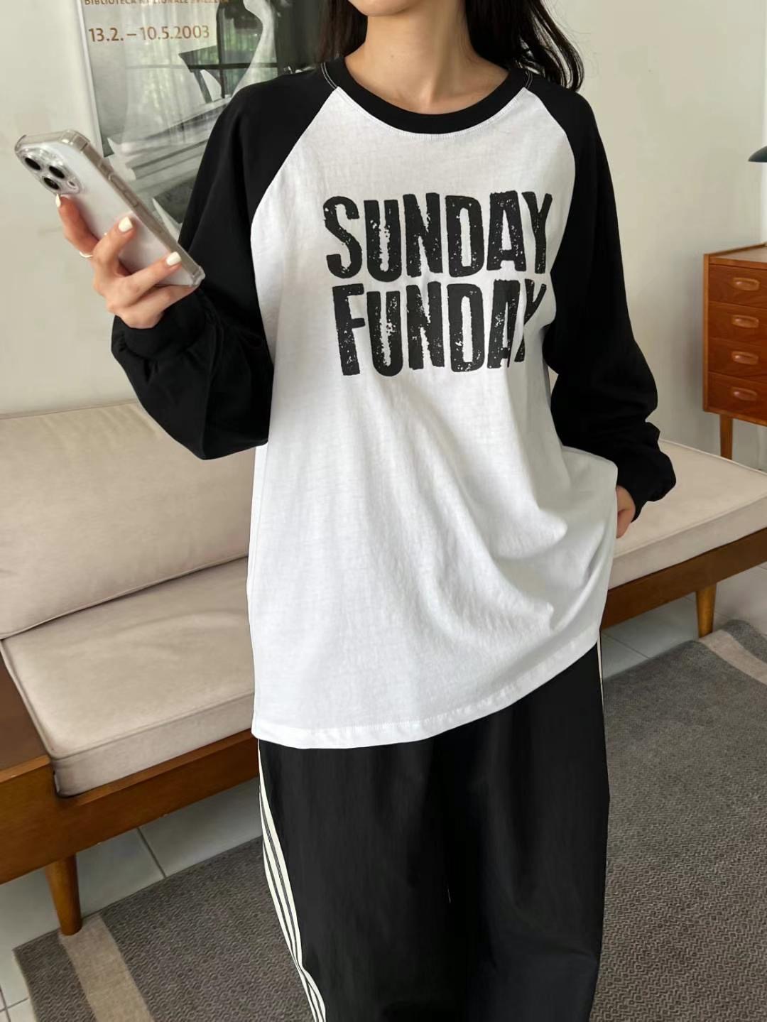 RUNWAY韓國代購㊣女裝新品職業真品熱賣推薦時尚25春夏長袖T恤RUNWAY-OT長袖T恤圖色3