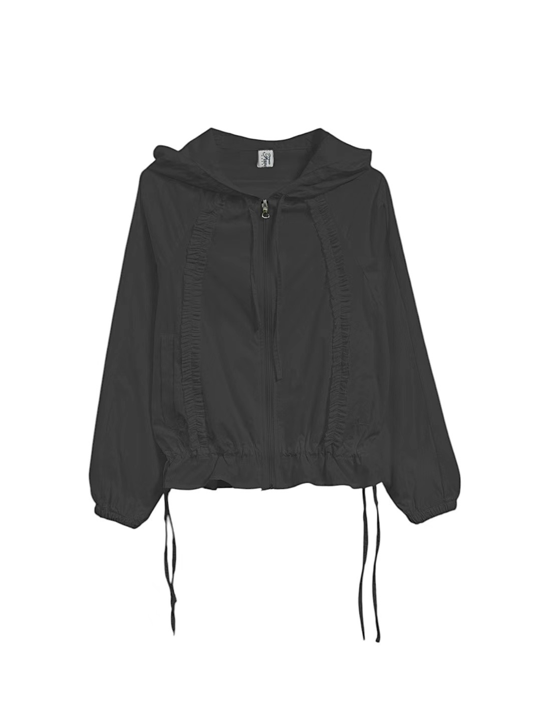 FAVOURED東大門㊣實拍女士新品職業真品時尚夾克荷葉邊連帽衫FAVOURED夾克圖色3
