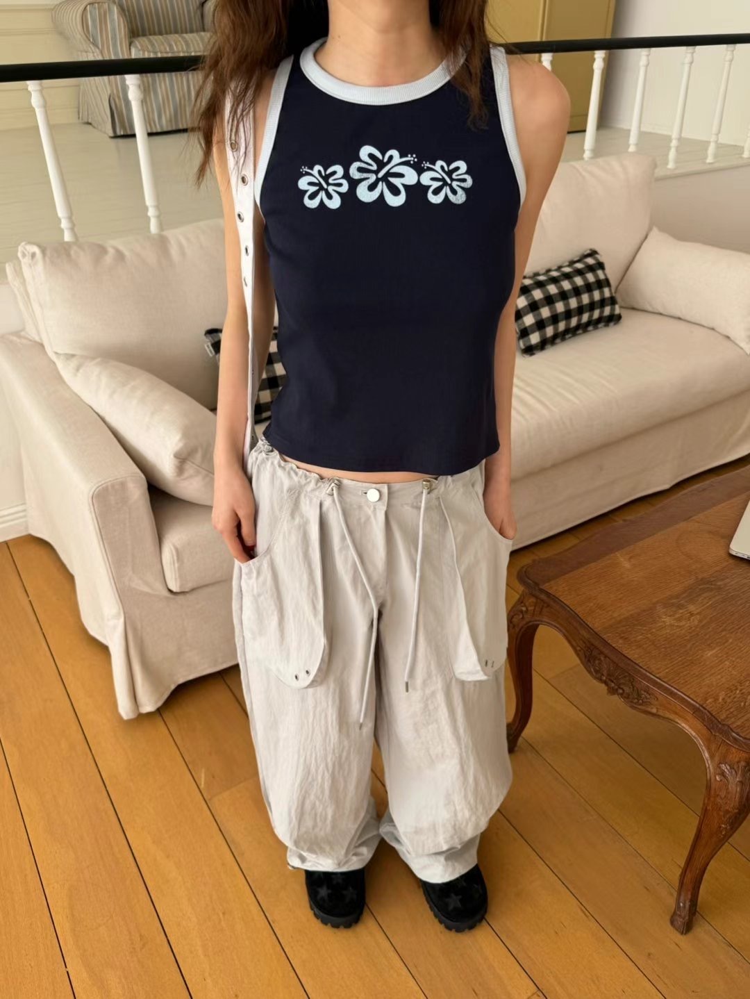 FAVOURED韓國直郵㊣女裝新品時尚熱賣職業推薦真品吊帶背心FAVOURED吊帶/背心