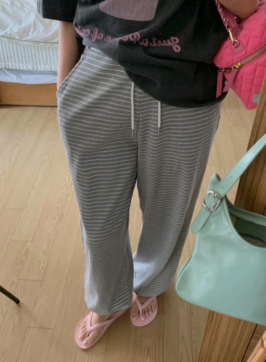 BLACK LADY東大門㊣實拍女裝新品職業時尚真品休閑熱賣休閑褲BLACK LADY休閑褲