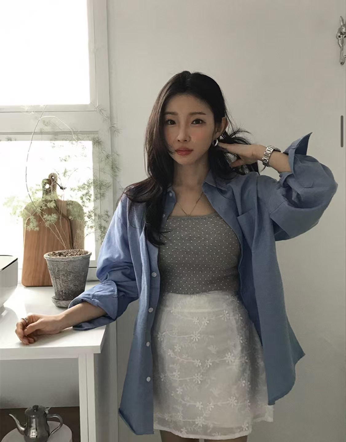 ANNIV-D東大門㊣直郵女裝新品推薦休閑25春夏人氣時尚短裙ANNIV-D短裙