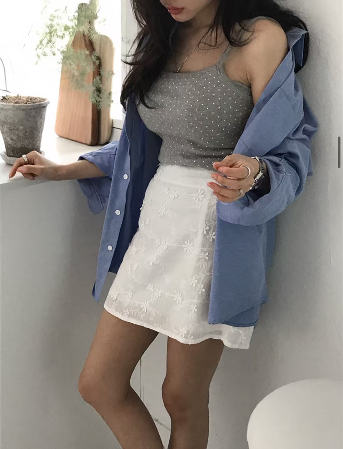 ANNIV-D東大門㊣直郵女裝新品推薦休閑25春夏人氣時尚短裙ANNIV-D短裙