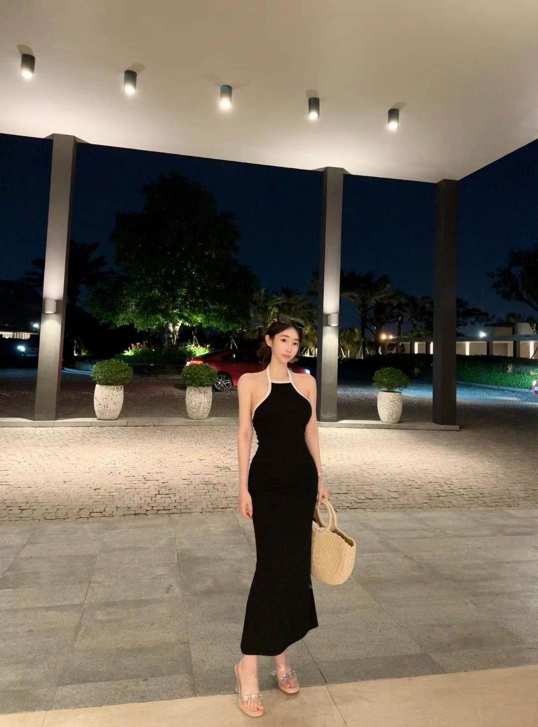 blinque韓國直郵㊣女裝新品時尚休閑推薦真品職業熱賣連衣裙blinque連衣裙