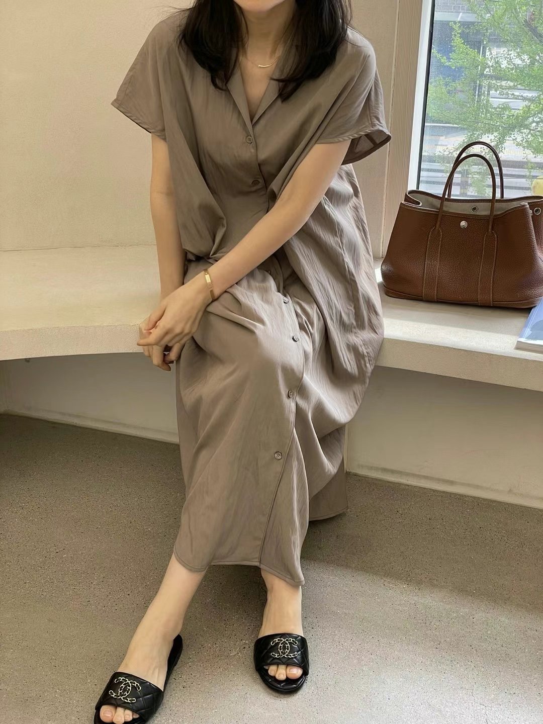 1mm韓國代購㊣女裝新款人氣職業熱賣時尚休閑推薦真品連衣裙1mm連衣裙