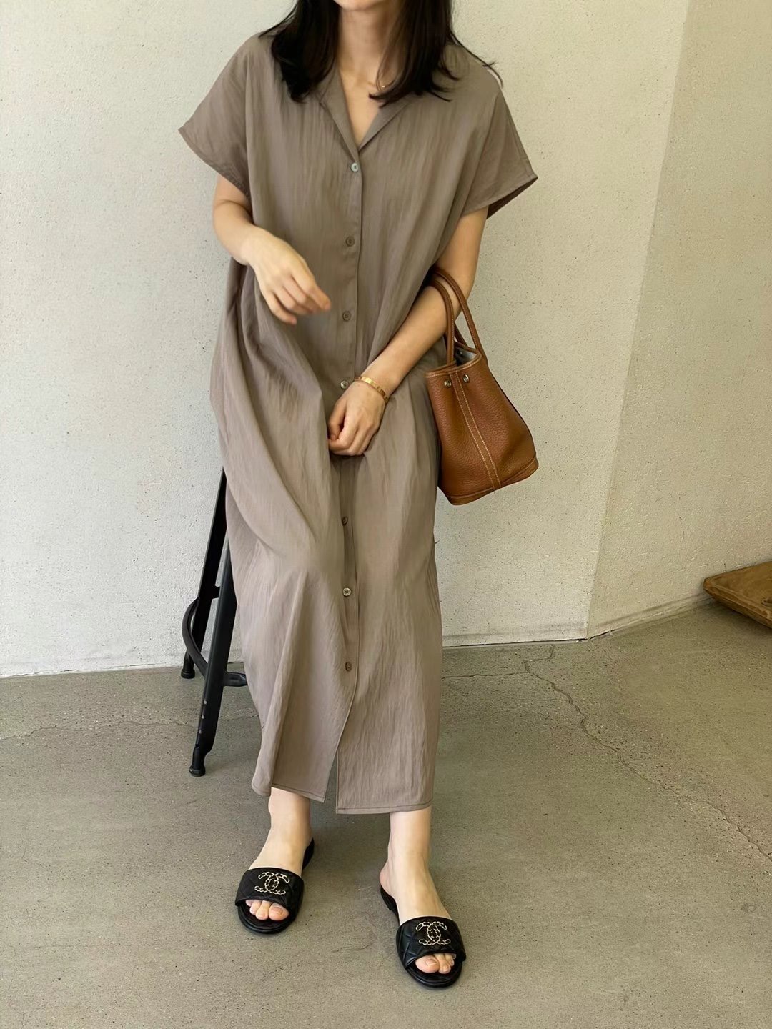 1mm韓國代購㊣女裝新款人氣職業熱賣時尚休閑推薦真品連衣裙1mm連衣裙