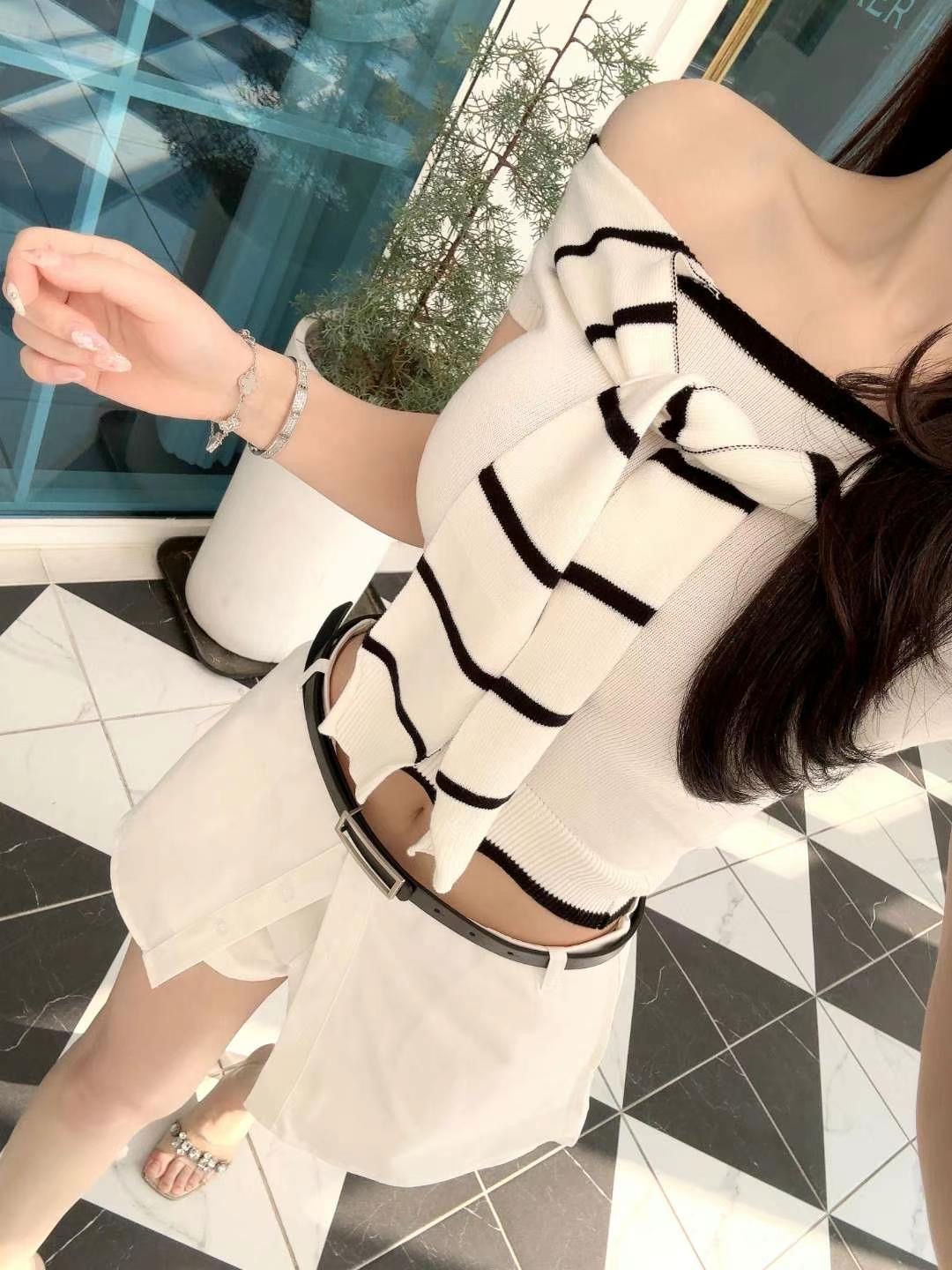 blinque東大門㊣直郵女裝新款真品職業時尚休閑推薦25春夏針織衫blinque針織衫