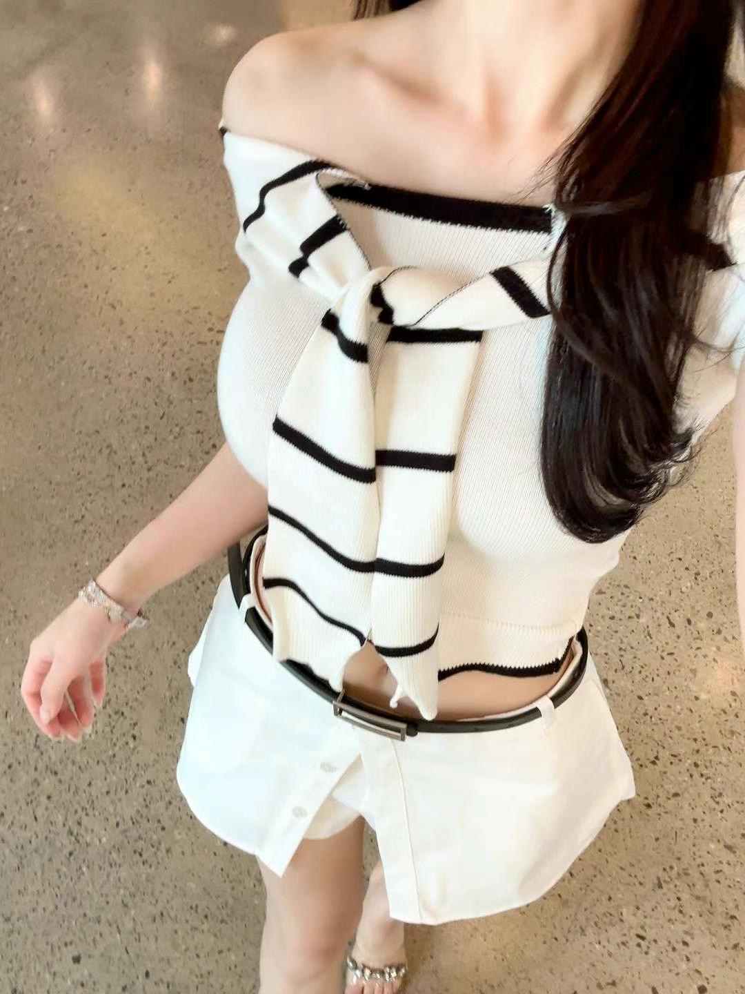 blinque東大門㊣直郵女裝新款真品職業時尚休閑推薦25春夏針織衫blinque針織衫