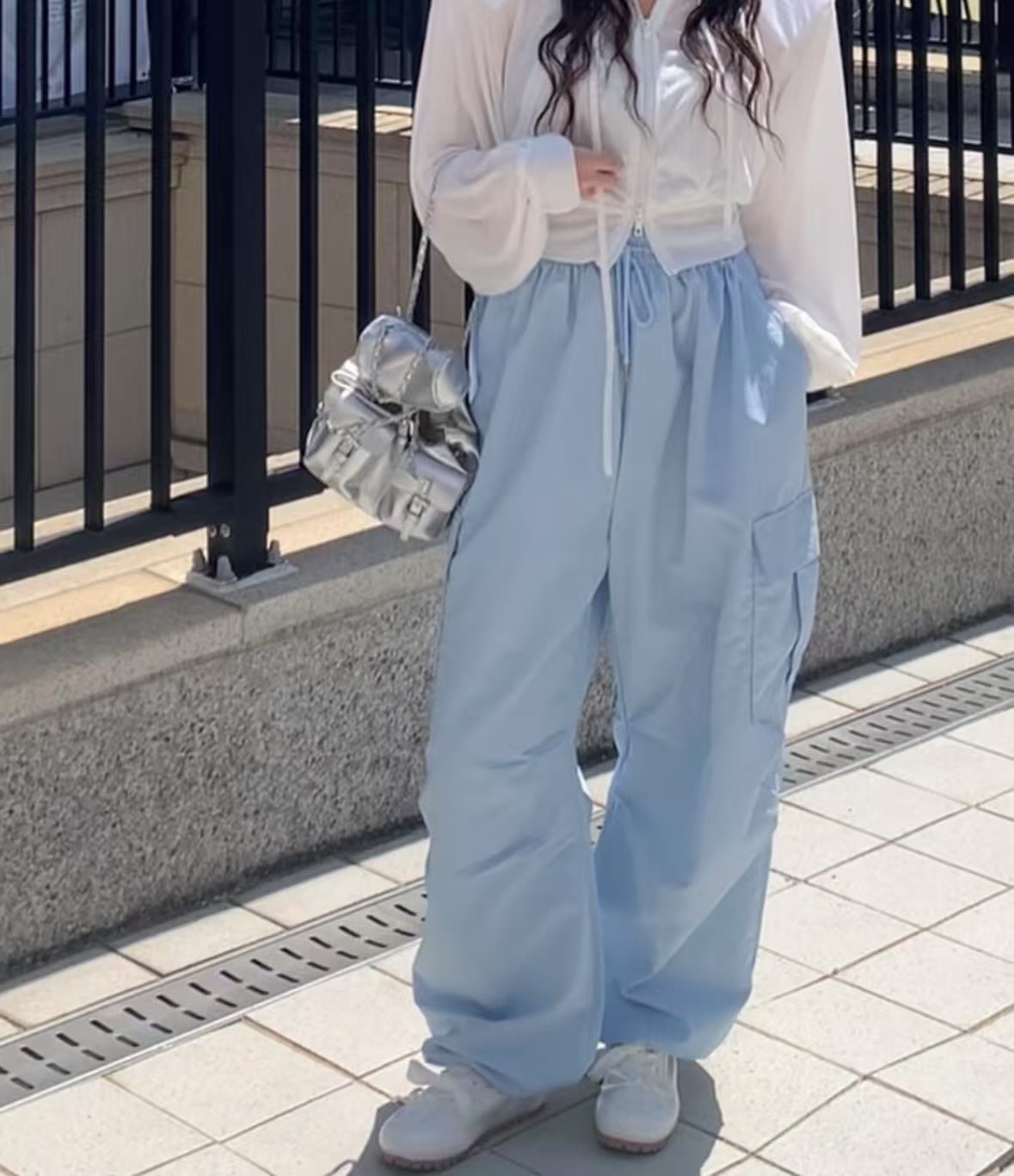 BLACK LADY韓國直郵㊣女士新款人氣時尚25春夏休閑熱賣休閑褲BLACK LADY休閑褲圖色1