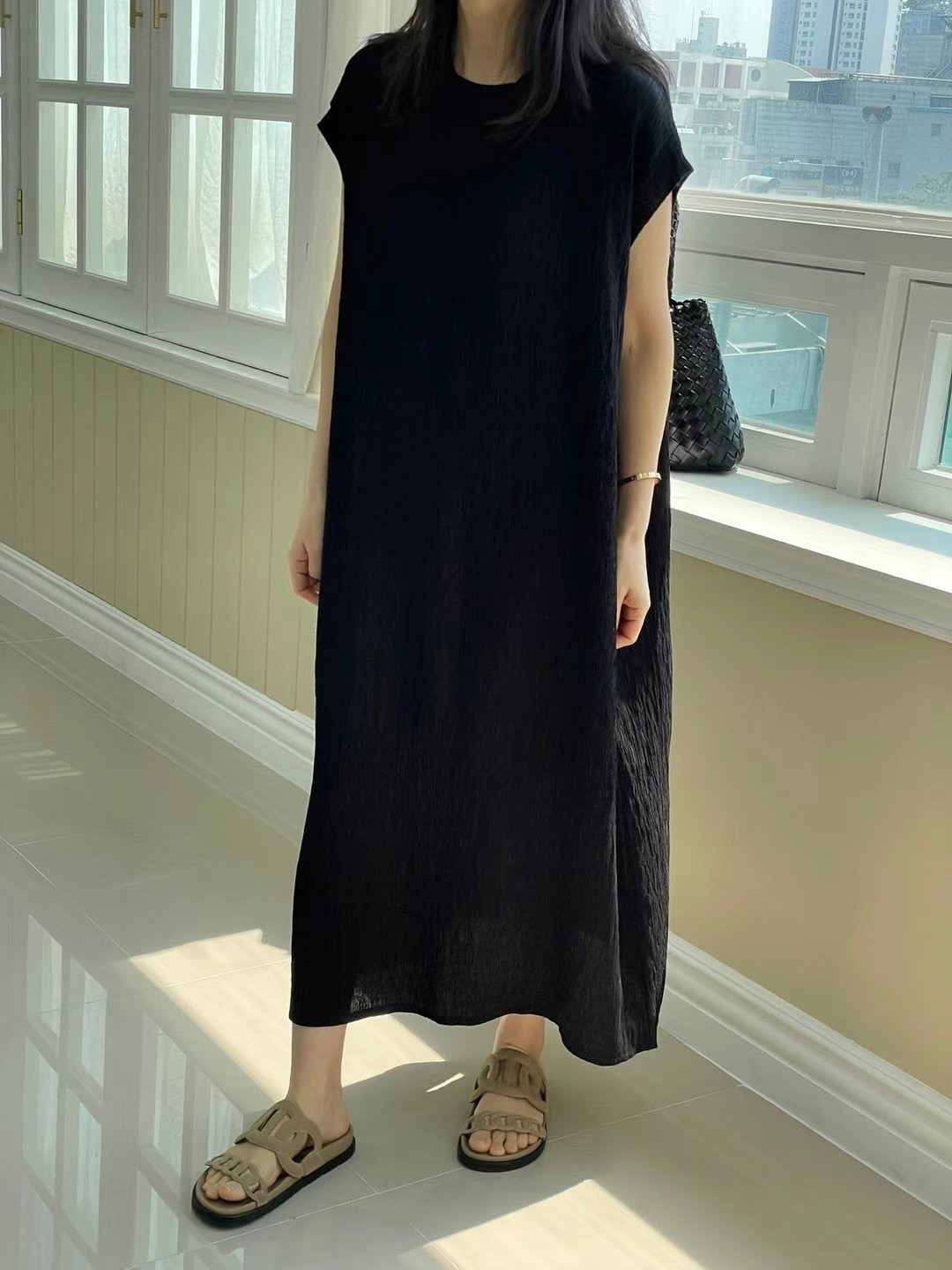 1mm東大門㊣直郵女士新品25春夏人氣時尚推薦熱賣真品連衣裙1mm連衣裙圖色3
