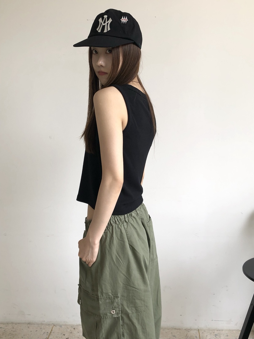 EOMPIT韓國直郵㊣女裝新款休閑時尚真品推薦25春夏吊帶背心EOMPIT吊帶/背心