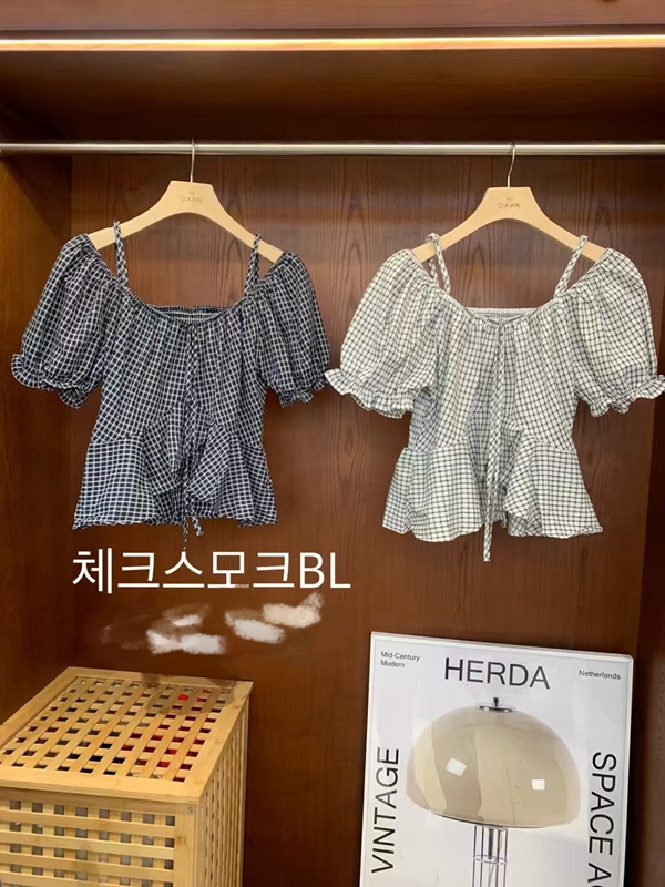 ATTIC韓國代購㊣女士新品熱賣時尚真品人氣25春夏襯衫蕾絲衫ATTIC襯衫/蕾絲衫