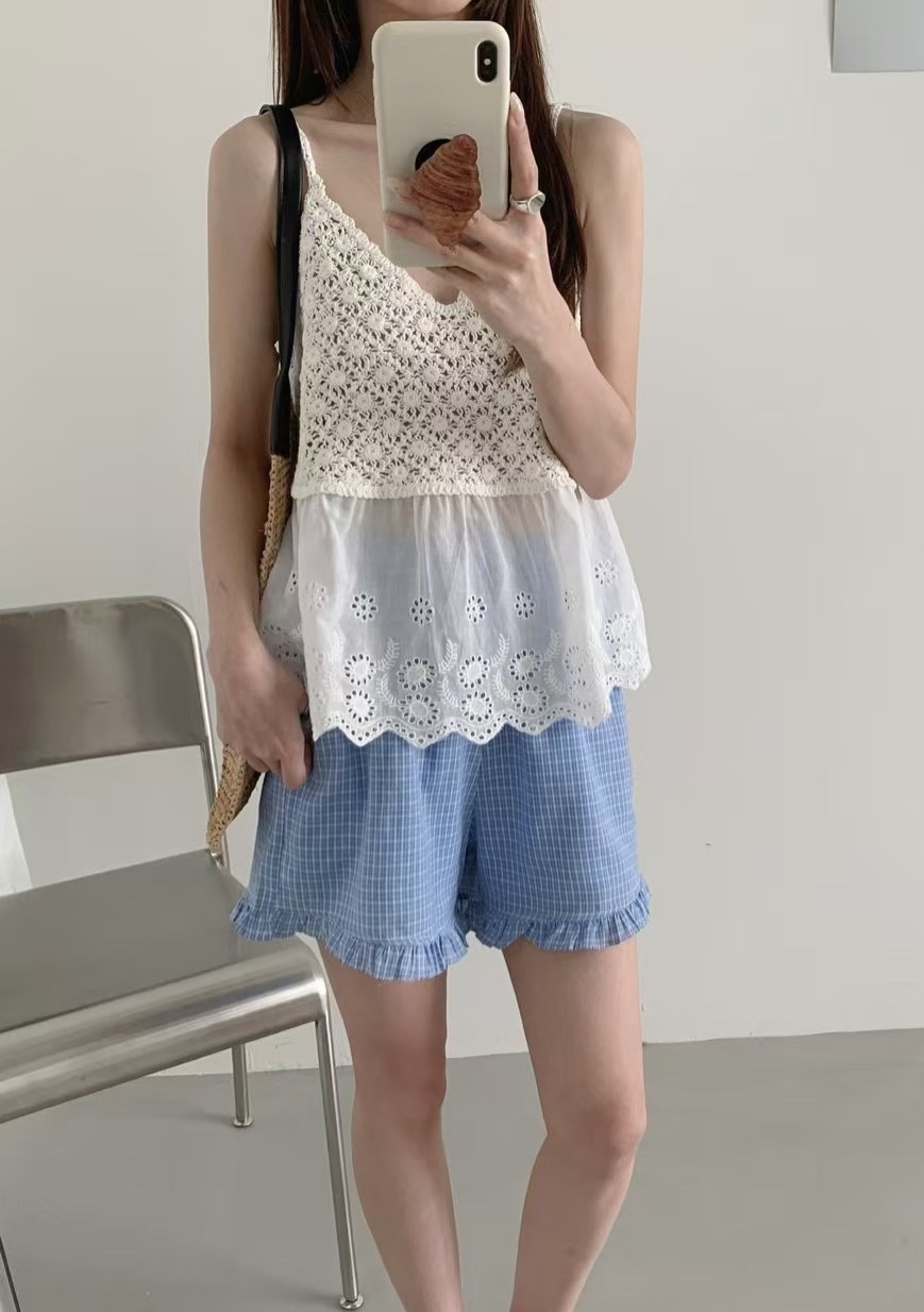 OLA東大門㊣實拍女裝新款職業25春夏真品休閑熱賣時尚吊帶背心mellor/OLA吊帶/背心