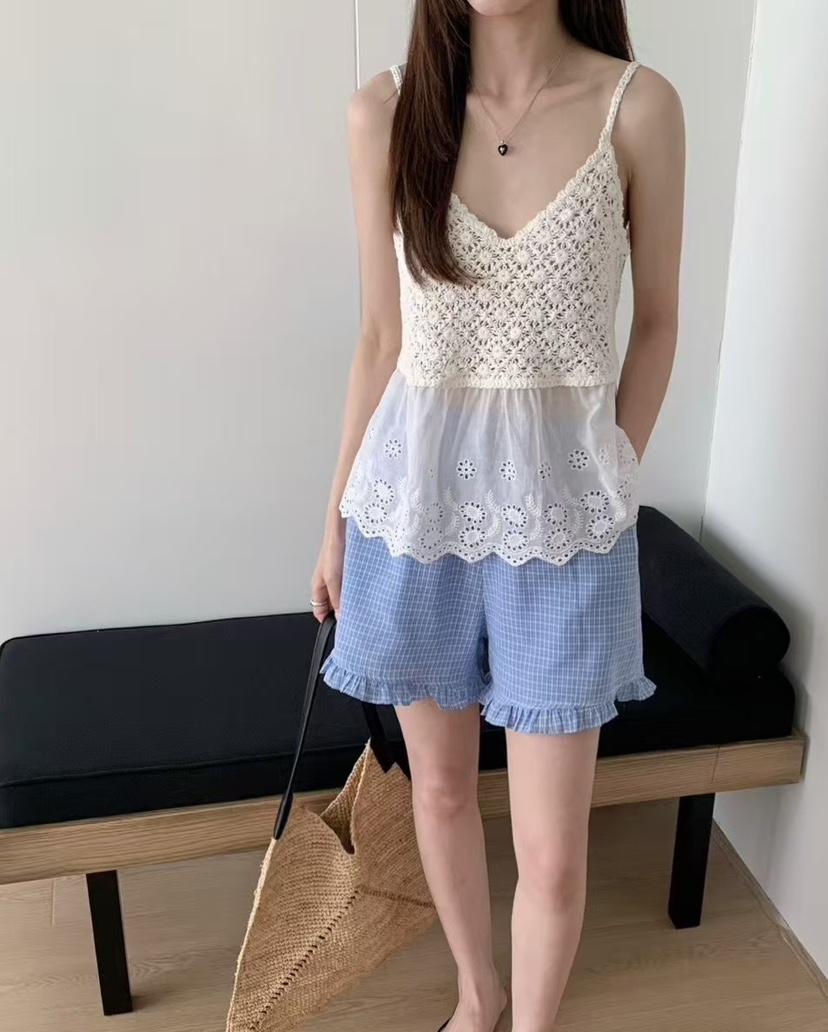 OLA東大門㊣實拍女裝新款職業25春夏真品休閑熱賣時尚吊帶背心mellor/OLA吊帶/背心