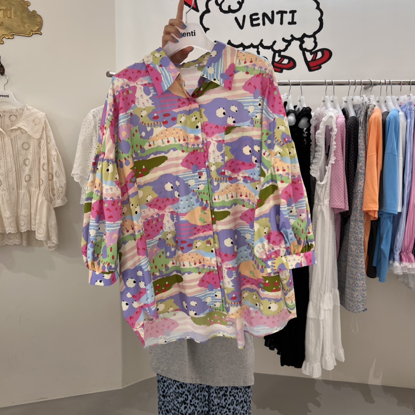 VENTI東大門㊣實拍女裝新品時尚真品熱賣推薦休閑襯衫蕾絲衫VENTI襯衫/蕾絲衫