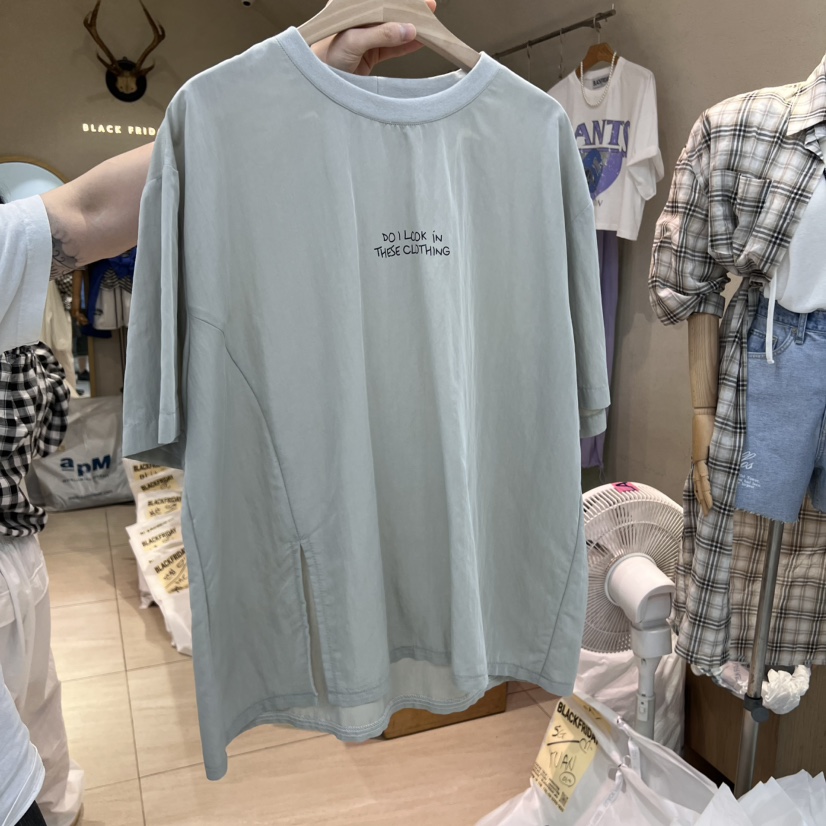 BLACKFRIDAY東大門㊣直郵女裝新品職業25春夏熱賣T恤不含腰帶BLACK FRIDAYT恤圖色2