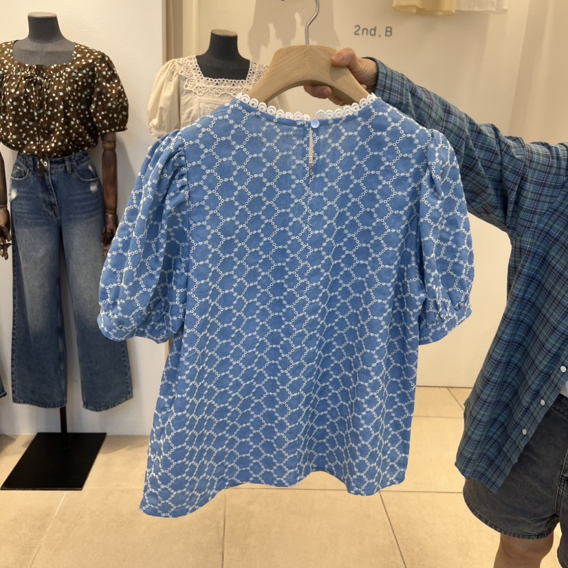 2nd B-S東大門㊣代購女裝新品職業時尚推薦休閑襯衫蕾絲衫2nd B-S襯衫/蕾絲衫