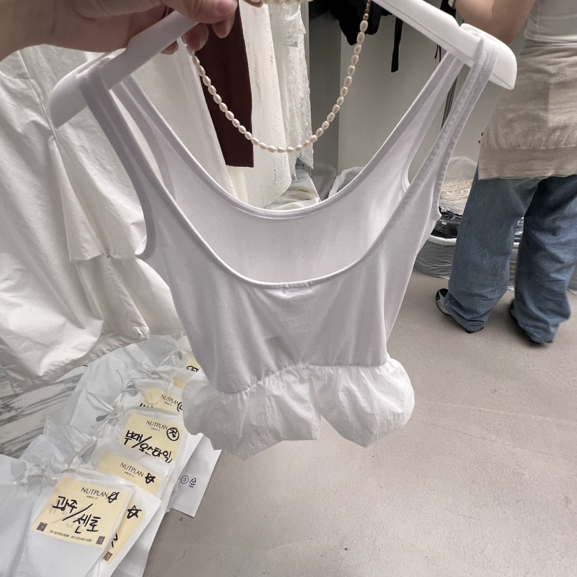 NUTPLAN東大門㊣實拍女裝新品25春夏推薦休閑真品熱賣吊帶背心NUTPLAN吊帶/背心
