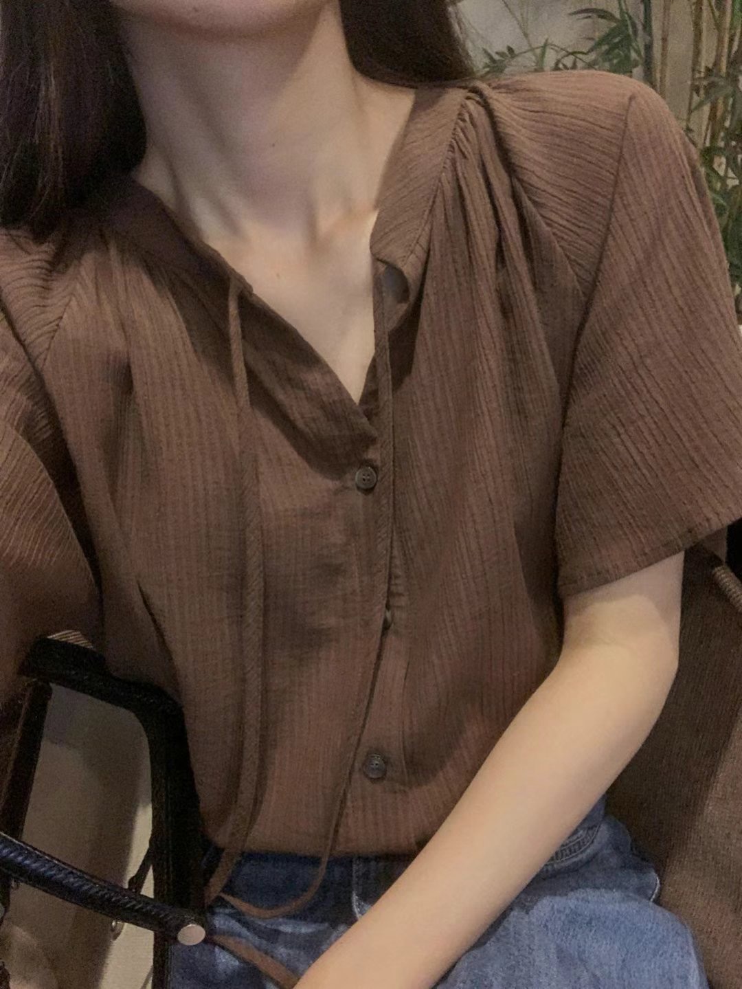 LIBRE東大門㊣代購女裝新品職業休閑真品人氣熱賣襯衫蕾絲衫HAY KNOCK襯衫/蕾絲衫