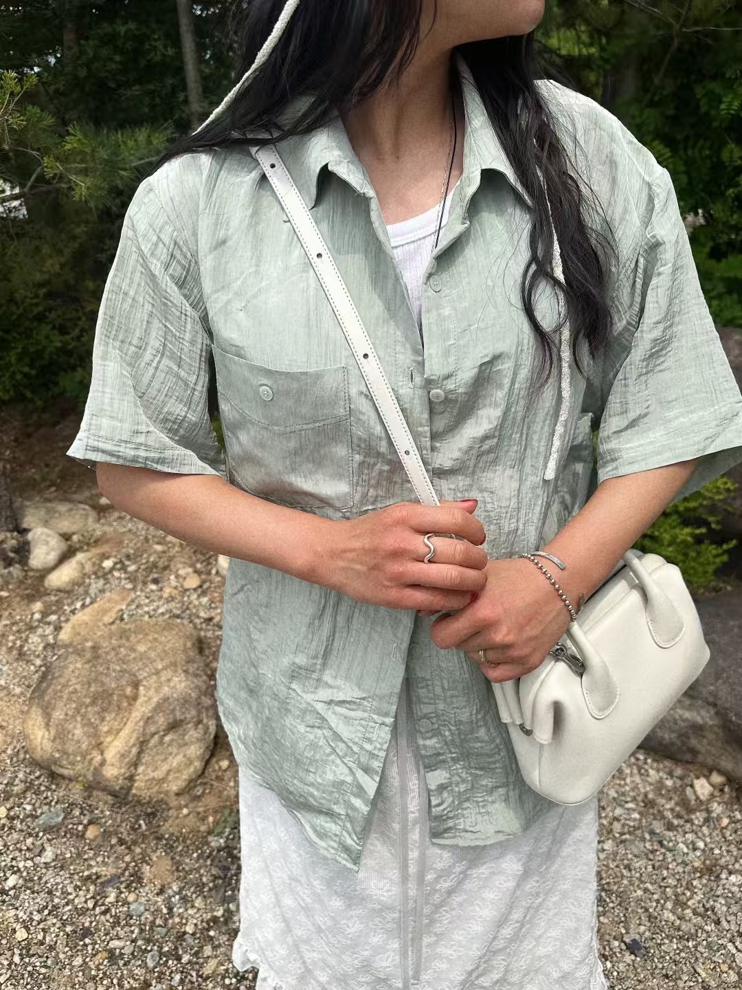 APPEAR東大門㊣代購女裝新款職業推薦時尚25春夏襯衫蕾絲衫APPEAR襯衫/蕾絲衫