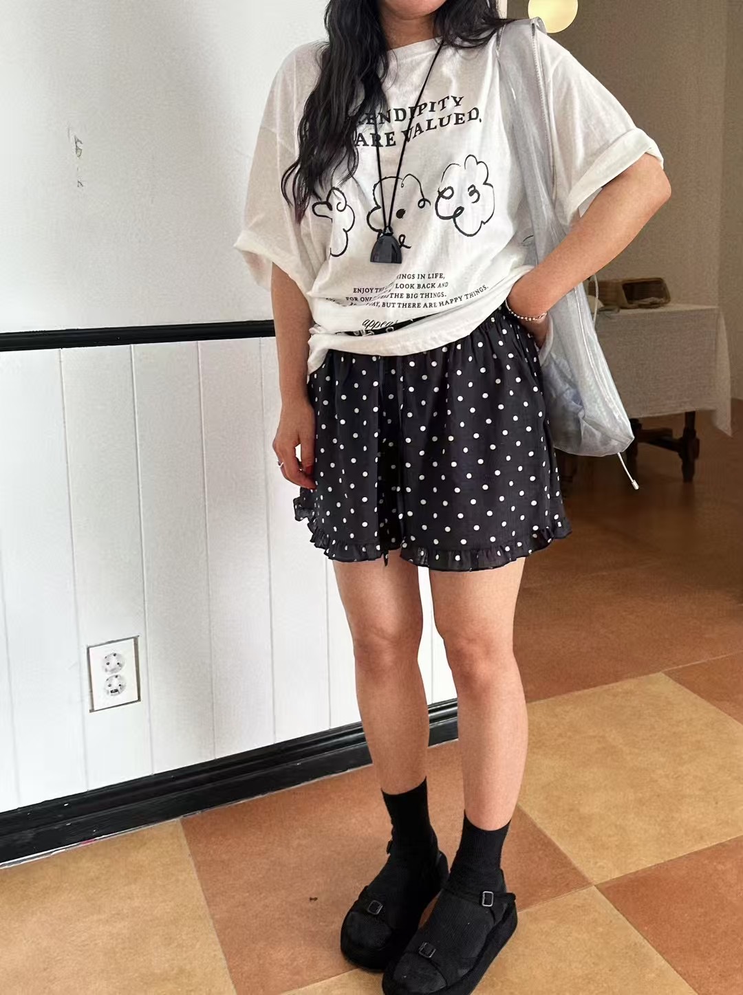 APPEAR東大門㊣實拍女裝新款25春夏人氣推薦熱賣短褲荷葉邊APPEAR短褲
